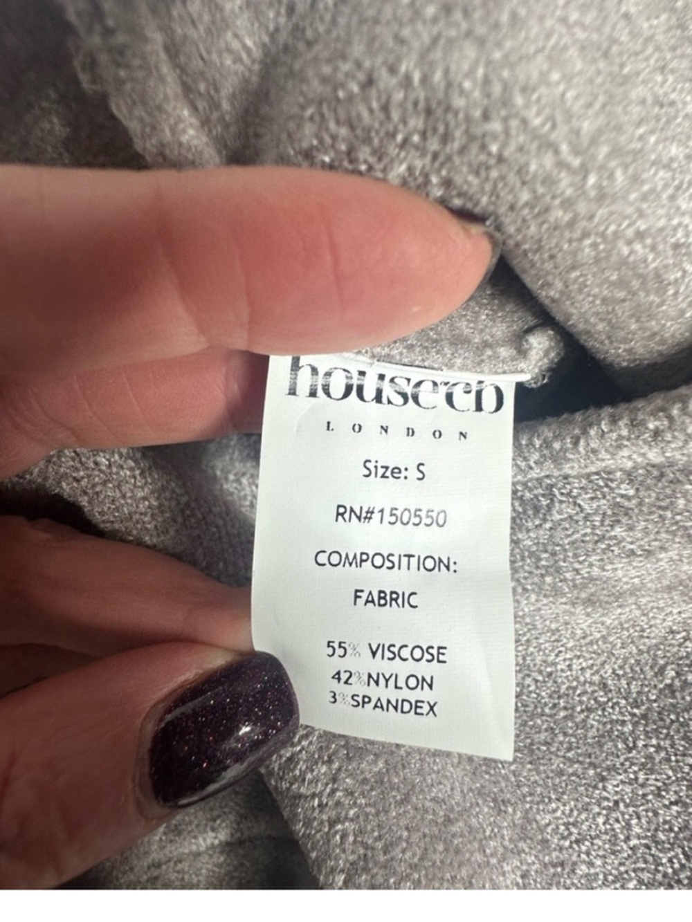 House of CB Isis Mink Heavy Chenille Loungewear Jumpsuit S - Picture 9 of 9